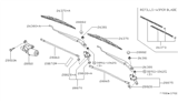 Diagram for 1998 Nissan Sentra Windshield Wiper - 28895-8B700