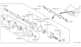 Diagram for 1996 Nissan 200SX Axle Shaft - 39101-0M811