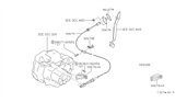 Diagram for 1997 Nissan 200SX Clutch Cable - 30770-1M800