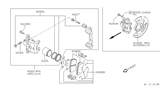 Diagram for Nissan 200SX Brake Backing Plate - 41150-4B000