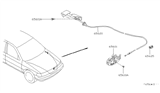 Diagram for Nissan 200SX Hood Cable - 65620-1M200