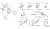 Diagram for 1997 Nissan Sentra Mirror Switch - 25570-0M010