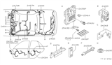 Diagram for 2000 Nissan Xterra Body Mount Hole Plug - 90879-4P000