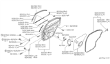 Diagram for Nissan 200SX Door Seal - 82838-1M200