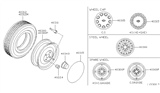 Diagram for 1998 Nissan 200SX Wheel Cover - 40315-4B700