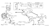 Diagram for 1996 Nissan 200SX ABS Control Module - 47600-4B000