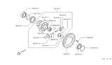 Diagram for Nissan 200SX Pinion Bearing - 38440-B16G4