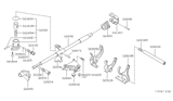 Diagram for 1993 Nissan Sentra Shift Fork - 32819-46B00