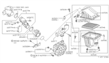 Diagram for Nissan 200SX Air Duct - 16554-8B700