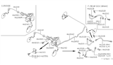 Diagram for 1997 Nissan Sentra Brake Line - 46315-4B000