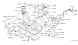 Diagram for Nissan 200SX Fuel Tank Vent Valve - 17370-86L01