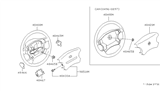 Diagram for 1996 Nissan 200SX Steering Wheel - 48430-1M516