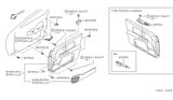 Diagram for 1999 Nissan Sentra Armrest - 80960-8B910