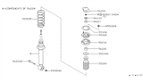 Diagram for 1995 Nissan Sentra Coil Springs - 55020-4B005