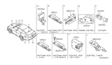 Diagram for 2008 Nissan Maxima Parking Assist Distance Sensor - 25994-ZK34D