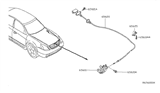 Diagram for 2004 Nissan Maxima Hood Latch - 65601-8J000