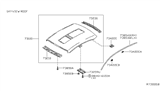 Diagram for 2006 Nissan Maxima Hood Hinge - 73230-7Y030