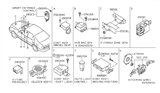 Diagram for 2005 Nissan Maxima Air Bag Sensor - 98820-ZK08A