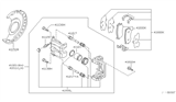 Diagram for 2004 Nissan Maxima Brake Caliper Repair Kit - 41011-7Y000