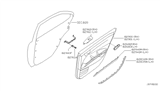 Diagram for 2006 Nissan Maxima Weather Strip - 82839-7Y000