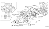 Diagram for 2009 Nissan Quest Timing Cover - 13500-7Y00B