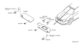 Diagram for 2006 Nissan Maxima Sun Visor - 96401-ZA301