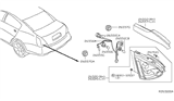 Diagram for 2004 Nissan Maxima Light Socket - 26261-89912