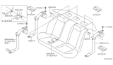 Diagram for Nissan Maxima Seat Belt - 88842-ZA082