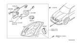 Diagram for 2006 Nissan Maxima Headlight Bulb - 26296-9B913