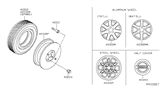 Diagram for Nissan Maxima Spare Wheel - 40300-AA300