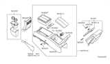 Diagram for 2005 Nissan Maxima Center Console Base - 96930-7Y202