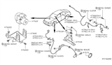 Diagram for Nissan Maxima Yaw Sensor - 47931-7Y020