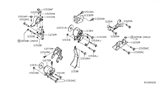 Diagram for Nissan Maxima Engine Mount Bracket - 11320-8Y101