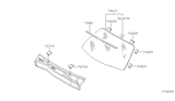 Diagram for 2005 Nissan Maxima Windshield - 72700-7Y001