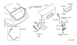 Diagram for Nissan Maxima Door Striker - 84620-JB10A