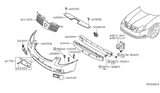 Diagram for Nissan Maxima Bumper - 62022-ZK30B