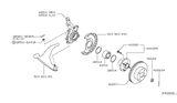 Diagram for 2005 Nissan Maxima Steering Knuckle - 40014-8J000