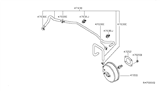 Diagram for Nissan Altima Brake Booster Vacuum Hose - 47430-8J100