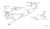 Diagram for 2004 Nissan Maxima Muffler - 20300-7Y000