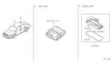 Diagram for 2005 Nissan Maxima Dome Light - 26460-7Y001