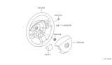 Diagram for 2006 Nissan Maxima Steering Wheel - 48430-ZK40C