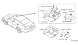 Diagram for 2004 Nissan Maxima Dome Light - 96980-7Y000