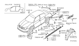 Diagram for Nissan Armada Body Mount Hole Plug - 80874-85E00
