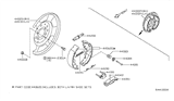 Diagram for 2006 Nissan Altima Brake Backing Plate - 44000-9Y01A