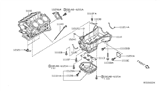 Diagram for 2021 Nissan Murano Oil Pan Gasket - 11121-7Y000