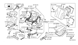 Diagram for 2008 Nissan Maxima Seat Motor - 87451-5Z50A