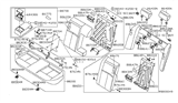 Diagram for 2005 Nissan Maxima Armrest - 88700-7Y302