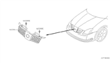 Diagram for Nissan Maxima Grille - 62070-ZK30B