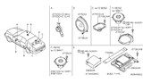 Diagram for Nissan Frontier Car Speakers - 28156-4Z400