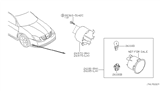 Diagram for 2007 Nissan Maxima Side Marker Light - 26105-7Y001